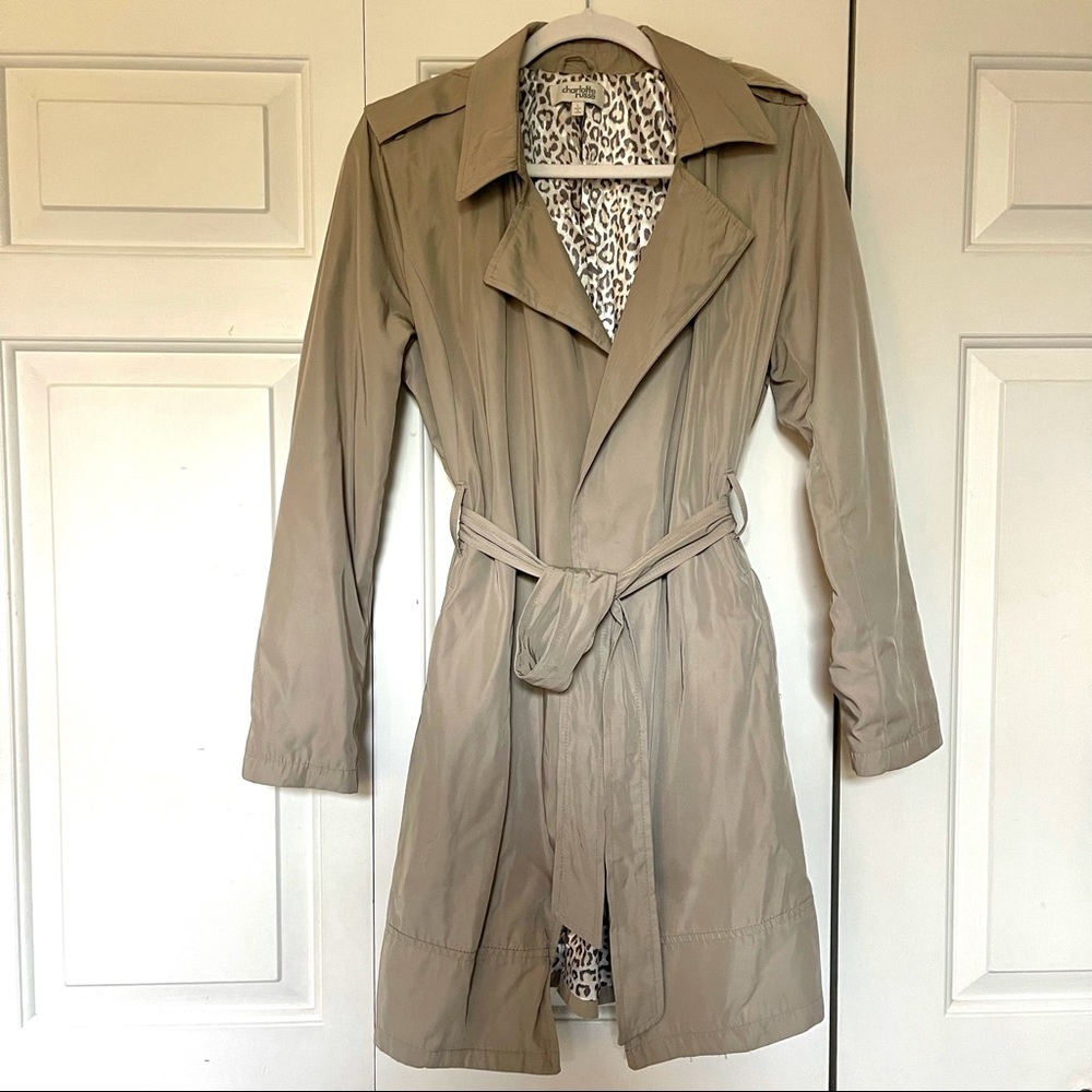 Cute Tan Belted Trench Coat